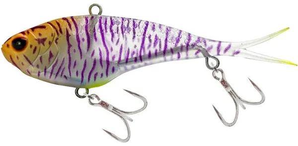 Nomad Vertrex Max Soft Vibe Lure 75mm Holographic Purple Shrimp