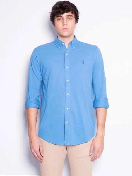 Polo Ralph Lauren Featherweight Mesh Shirt in Blue M