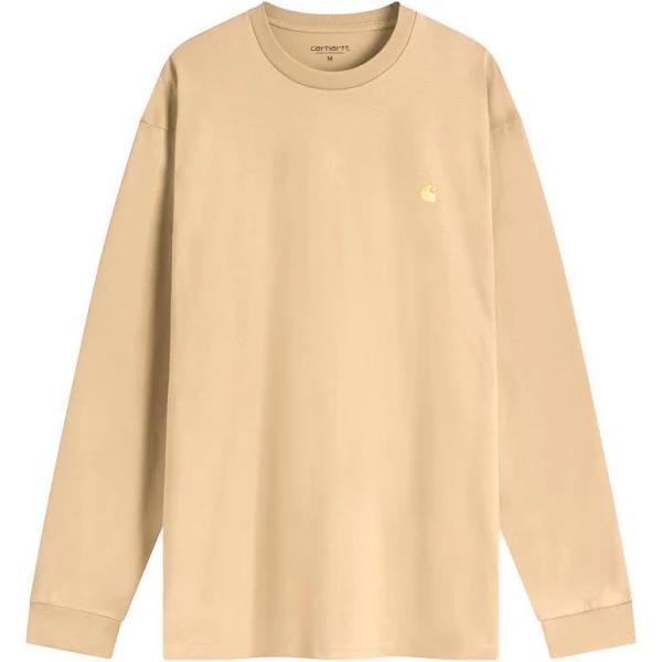 Carhartt WIP L/S Chase T-Shirt - Peanut / Gold - 2XL - Men