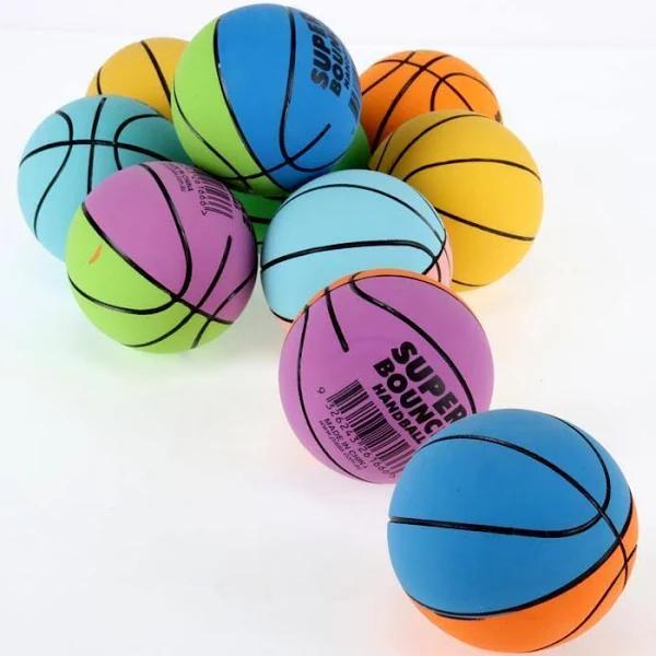 12-48pcs High Bounce Hand Balls Pack - Rubber Bouncing Ball Set