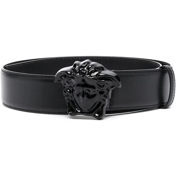 Versace Palazzo Medusa leather belt Men Black