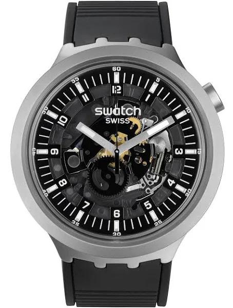 Swatch Dark Irony Watch in Black