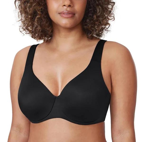 DELIMIRA Women's Plus Size Bras Minimizer Seamless Underwire Unlined Cup