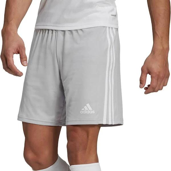 Adidas Men's Squadra 21 Soccer Shorts, 2XL / Team Light Grey/White