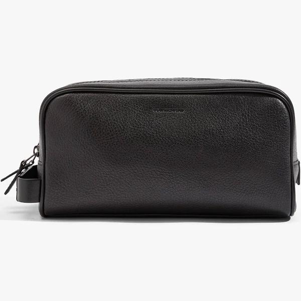 Country Road Men's Large Wash Bag Black | 100% Leather