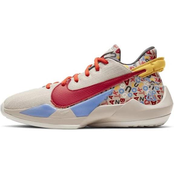 Nike Zoom Freak 2 GS 'Letter Bro' Sneakers | Multicolor | Kid's Size 5.5