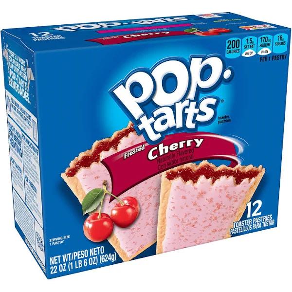 Pop-tarts Breakfast Toaster Pastries, Frosted Cherry Flavored, 22 Oz