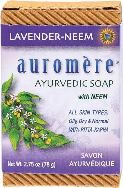 Auromere Ayurvedic Neem Soap Lavender Neem 78g