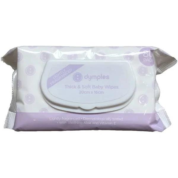 Dymples Lightly Fragranced Thick & Soft Baby Wipes - 80 Pack