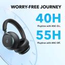 Soundcore by Anker, Space One, Active Noise Cancelling Headphones, 2x Stronger Voice Reduction, 40H ANC Playtime, App Control, LDAC Hi-Res Wireless