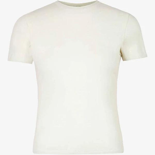 SKIMS Cotton Jersey T-Shirt in Bone, Size XL