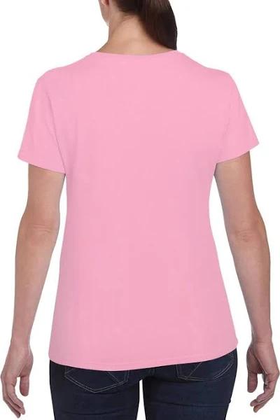 Gildan Ladies/Womens Heavy Cotton Missy Fit Short Sleeve T-Shirt Light Pink L