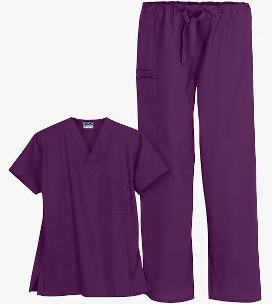 UA Strictly Scrubs Unisex Scrub Set in Eggplant | Size XS