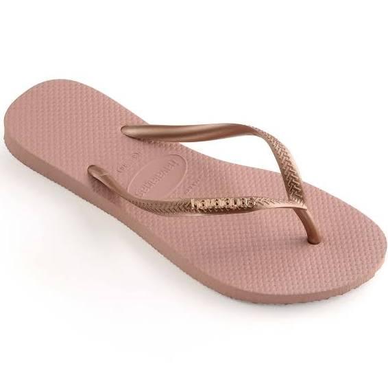 Havaianas Slim Logo Metallic Rose Bra 35/36