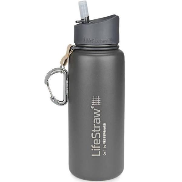 LifeStraw Go Stainless Steel 650ml Water Bottle - Grey