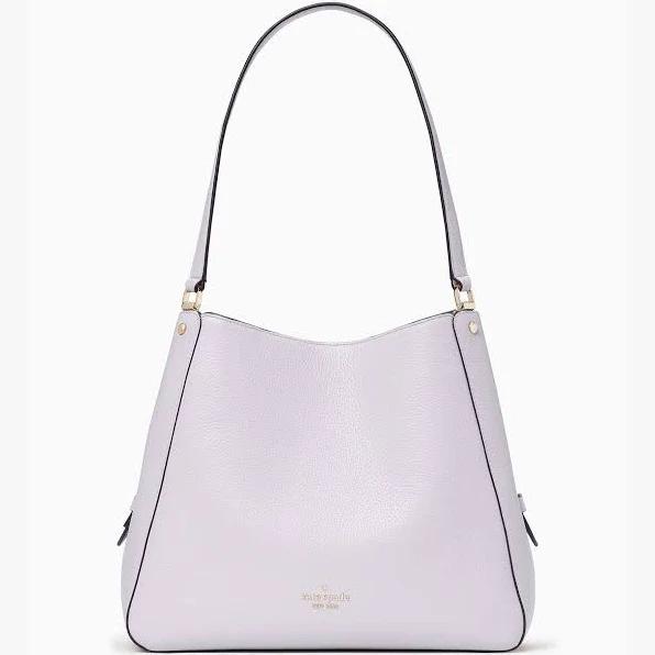 Kate Spade Leila Medium Triple Compartment Shoulder Bag Lilac Moonlight