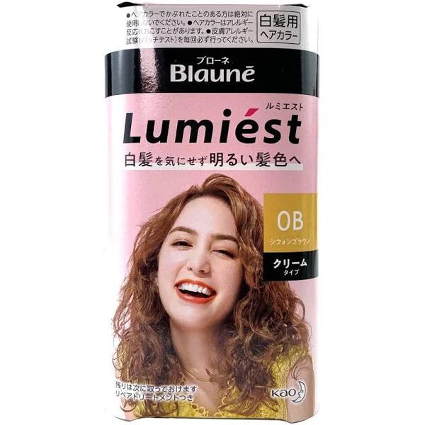 Kao Blaune Lumiest Hair Color 0B Chiffon Brown