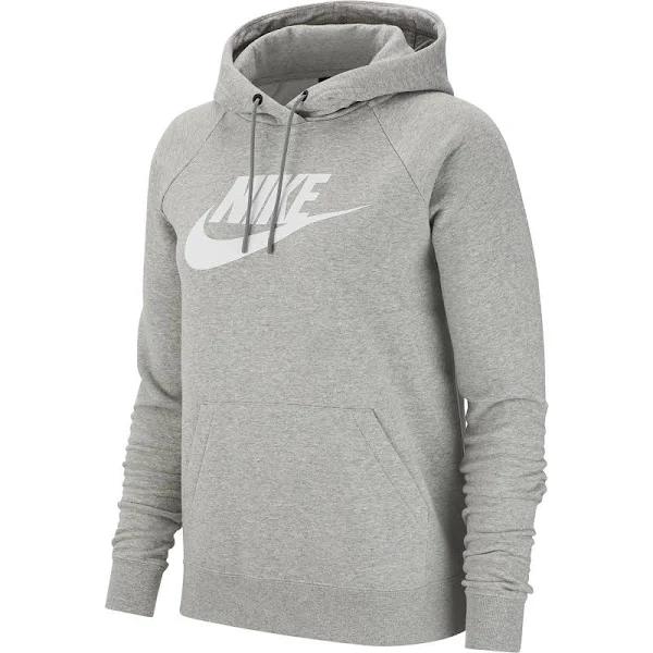 Nike Women's Sportswear Essential Grey Fleece Pullover Hoodie XS