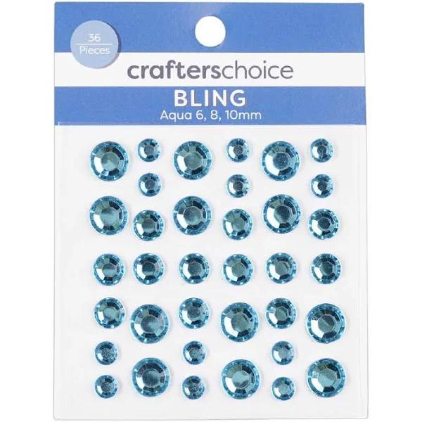 Crafters Choice Solid Rhinestones 36 Pack