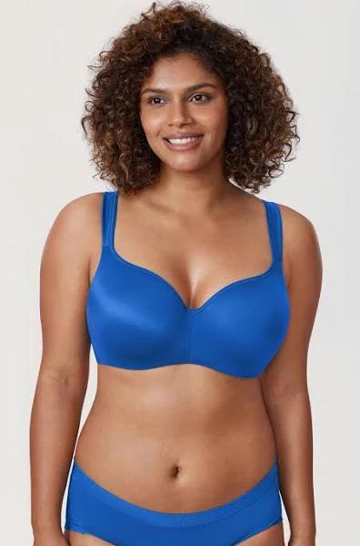 Seamless Underwire Contour Bra / Sparkle Blue / 20 / E