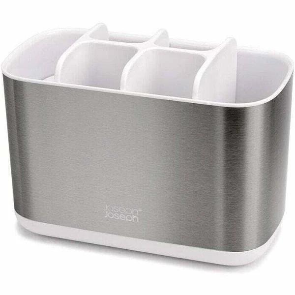 Joseph Joseph EasyStore Stainless Steel Toothbrush Holder Bathroom Caddy Large - AfterPay & zipPay Available