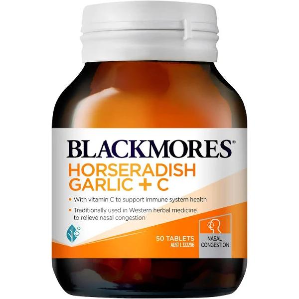 Blackmores Horseradish Garlic + C 50 Tablets