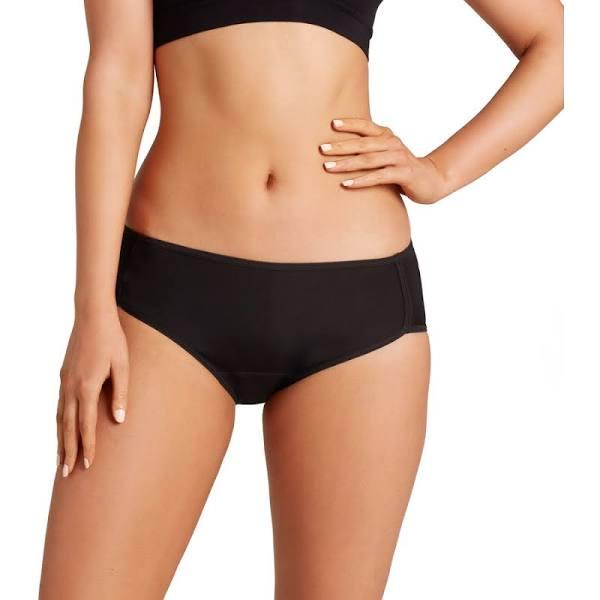 Love Luna Period Midi Brief - Black - Size 6-8