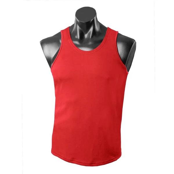 Botany Mens Training Singlet- Red 3XL / Red