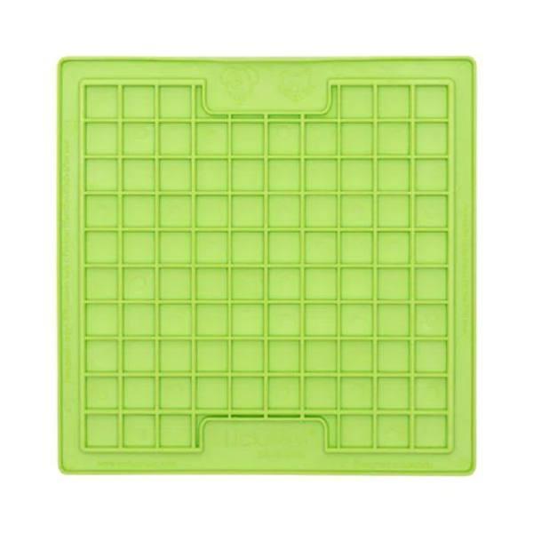 LickiMat Classic Playdate Boredom Buster Cat Slow Feeder Mat Green