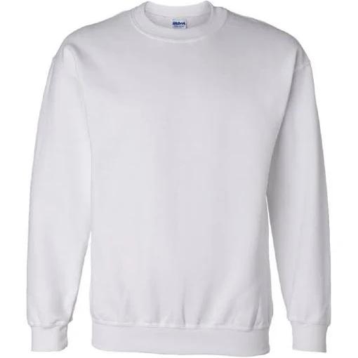 Gildan DryBlend Adult Set-In Crew Neck Sweatshirt (13 Colours) White L Cotton Polyester Sweatshirt