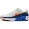 Nike Air Max 90 Leather White Turf Orange Speckled (GS)