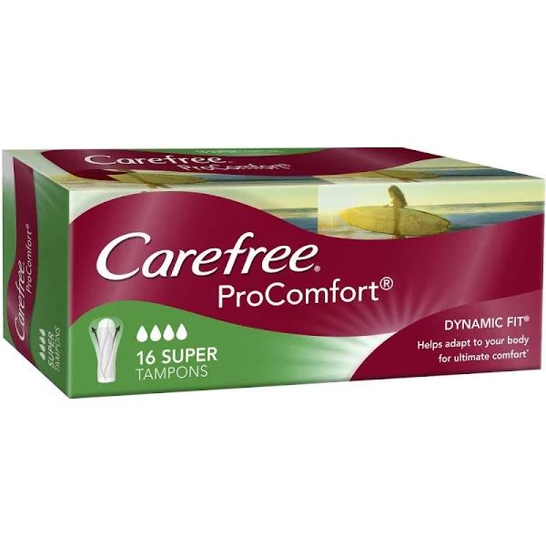 Carefree ProComfort Super Tampons 16 Pack