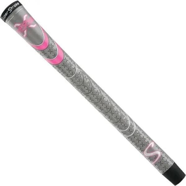 SuperStroke Cross Comfort Undersize Golf Grip Grey/Pink