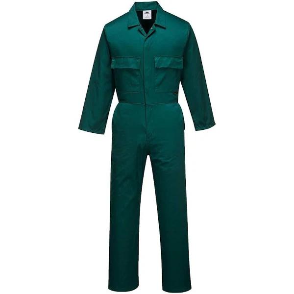 Portwest Unisex Adult Euro Work Overalls Bottle Green L R Polyester Cotton Adult Overalls