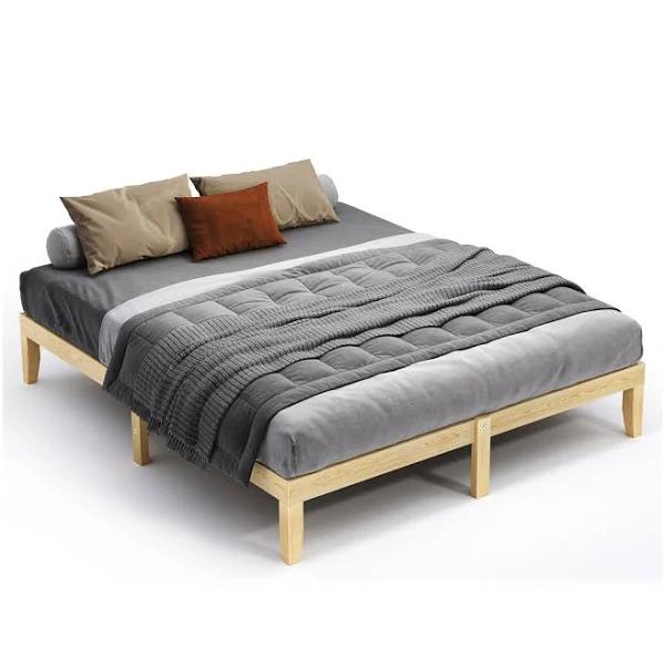 ALFORDSON Bed Frame Wooden Timber King Size Mattress Base Platform Pramod Oak