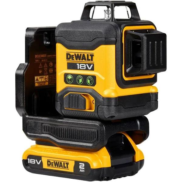 DeWalt DCLE34031D1-XE 18V XR Compact 3 x 360° Green Beam Multiline Laser 2.0Ah Kit