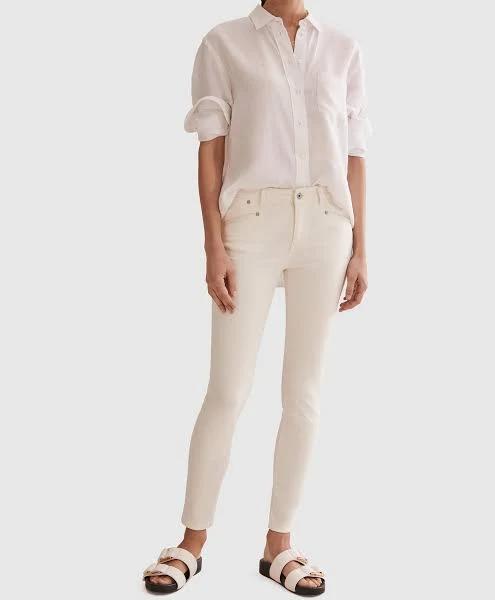 Country Road Women's Sateen Jean Winter White in Size 6