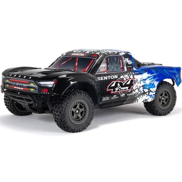 Arrma Senton V3 4x4 3S BLX Short Course Truck, RTR, Blue/Black