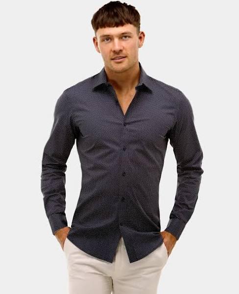 Two-Tone Print Reg Fit Business Shirt 39