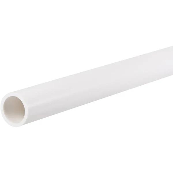 PVC Rigid Round Pipes High Impact for Water Pipes,Crafts,Cable Sleeve | Harfington, White / 16mmx20mm