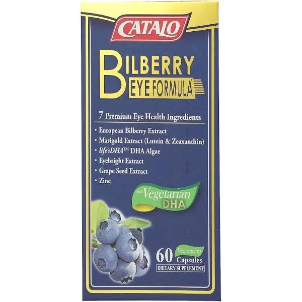 Catalo Naturals, Bilberry Eye Formula, 60 Vegetarian Capsules