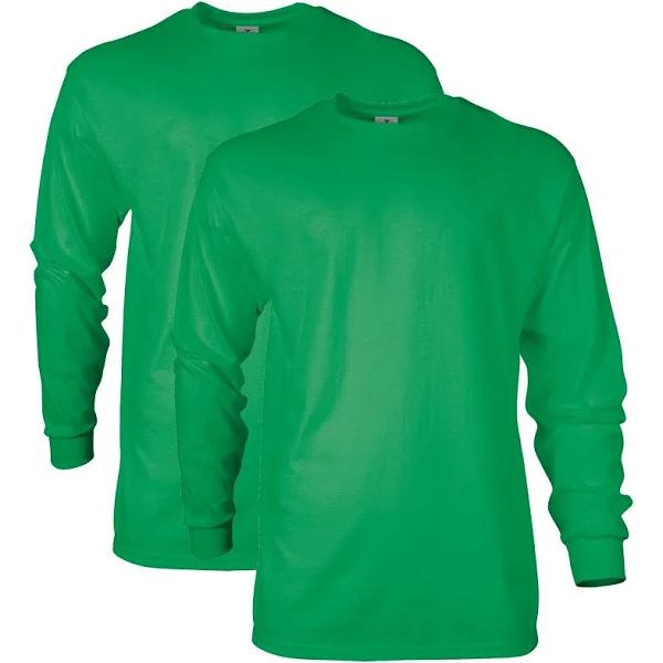 Gildan Men's Ultra Cotton Long Sleeve T-Shirt, Style G2400, 2-Pack