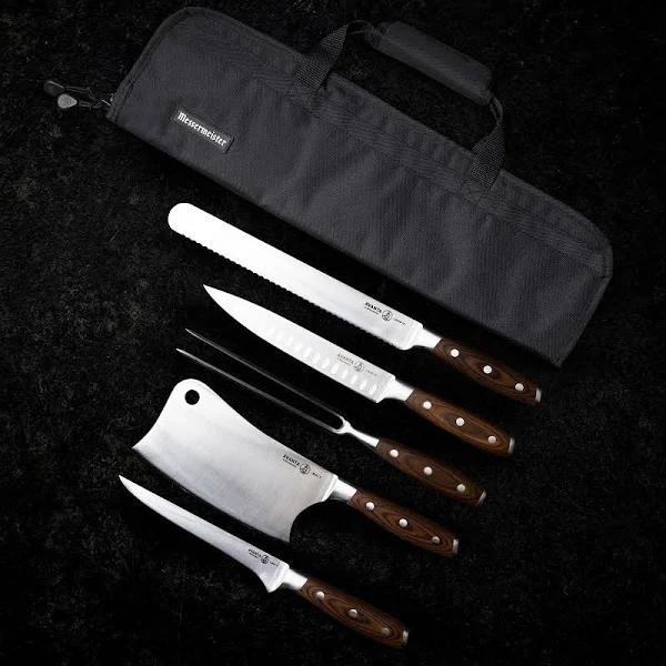 Avanta 6 Piece Pakkawood Pro BBQ Knife Set