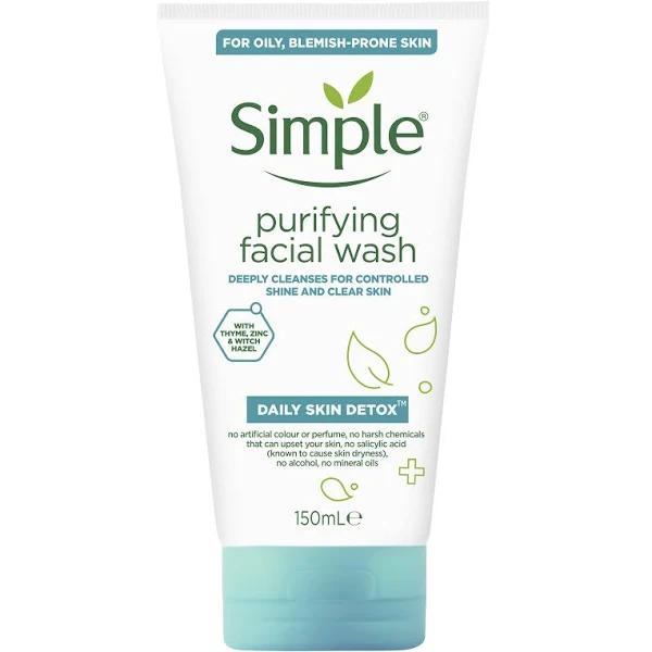 Simple Daily Skin Detox Purifying Facial Wash 150 ml