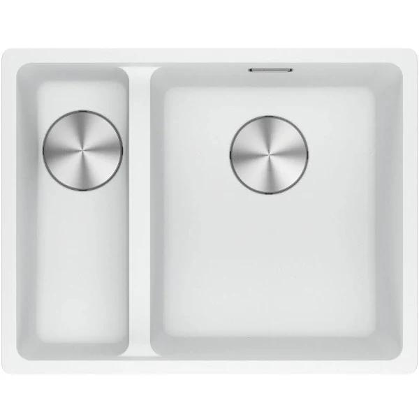 Franke Maris 1 and 1/2 Bowl 340/150mm Polar White Flushmount (Inc DT651) MRG260SBLPW-FPC