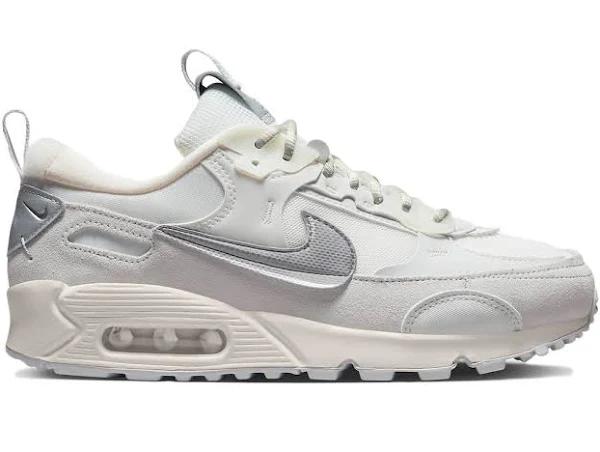 Nike Air Max 90 Futura Summit White Metallic Silver (Women's)