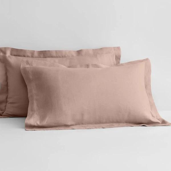 Sheridan Abbotson Linen Pillowcase Pair - Clay / Tailored