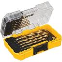 DeWalt Drill Bit Set, Titanium Nitride Coated, 14-Piece (DW1354)