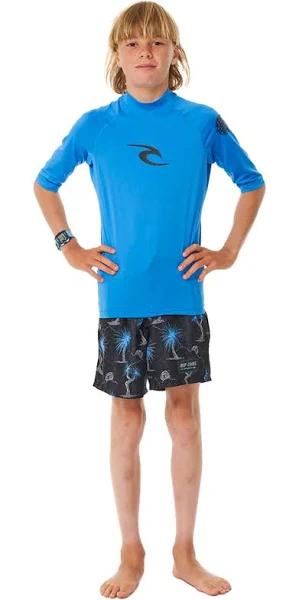 Rip Curl Brand Wave UPF Short Sleeve Boy