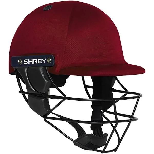 Shrey - Armor 2.0 Cricket Helmet Steel - Maroon - Medium